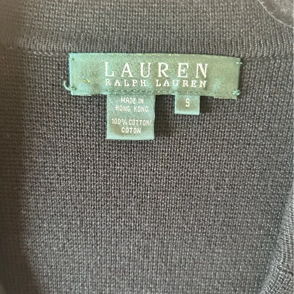 Ralph Lauren Black Blazer with White Piping - Picture 5 of 8